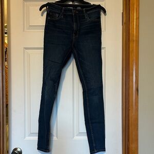 Old Navy Women's Dark Blue High-Rise Skinny Jeans